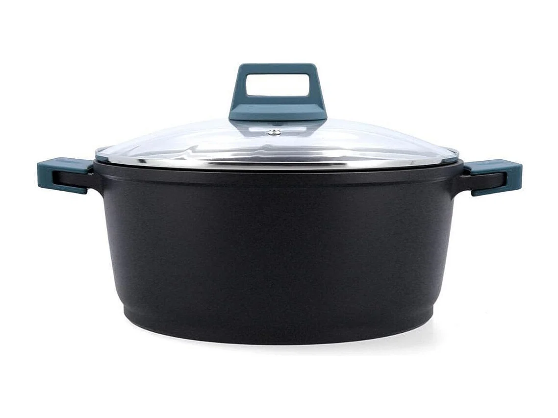 Cacerola Confort Quid aluminio fundido negro/azul Ø28 cm