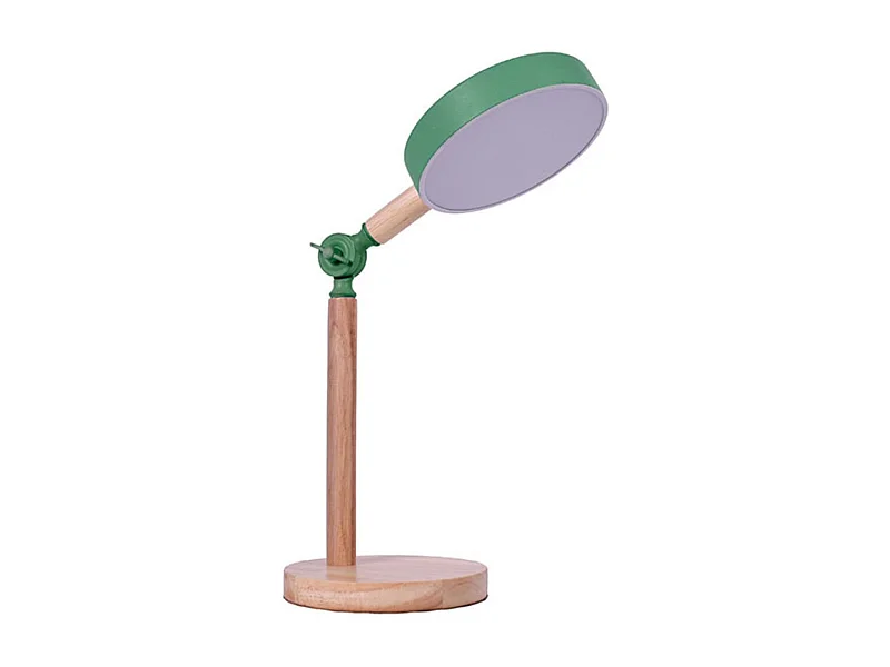 Flexo Luppa Bel Air inclinación regulable luz LED verde/natural Ø15x48,5 cm