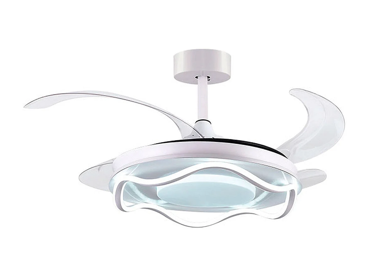 Ventilador de techo Antea Bel Air 80W 4 aspas retráctiles blanco Ø108 cm