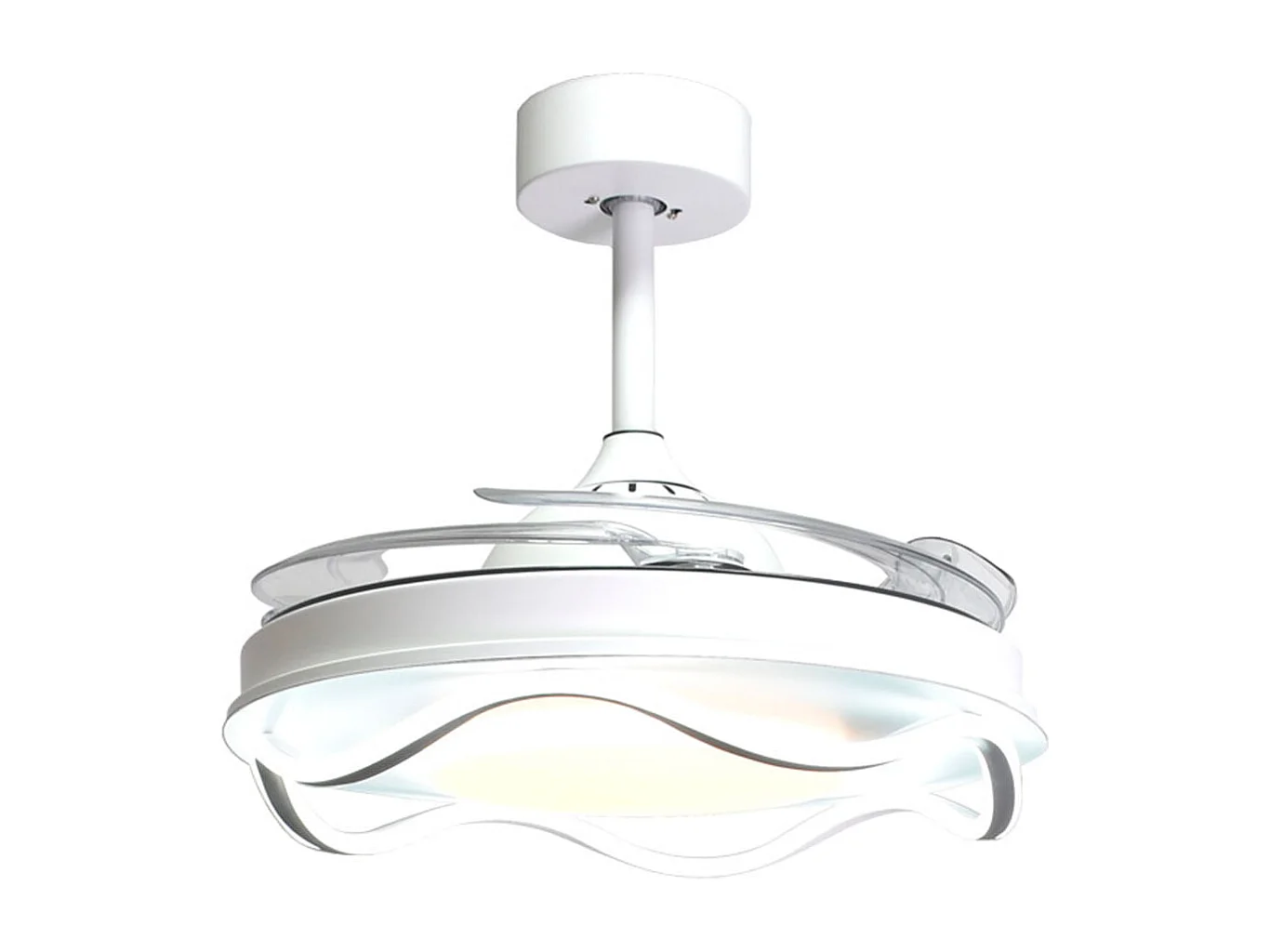 Ventilador de techo Antea Bel Air 80W 4 aspas retráctiles blanco Ø108 cm