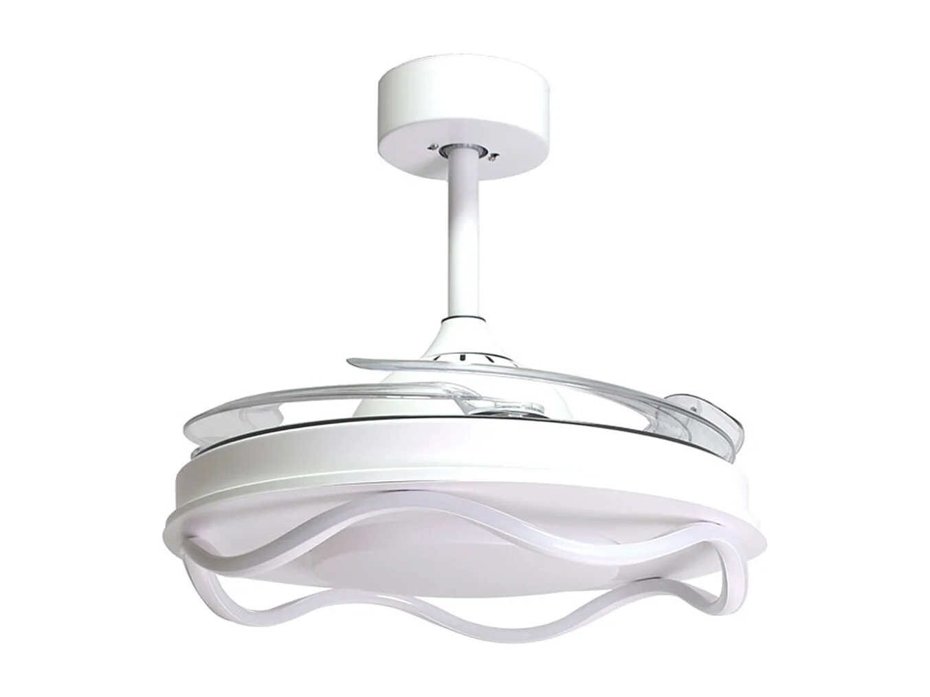 Ventilador de techo Antea Bel Air 80W 4 aspas retráctiles blanco Ø108 cm