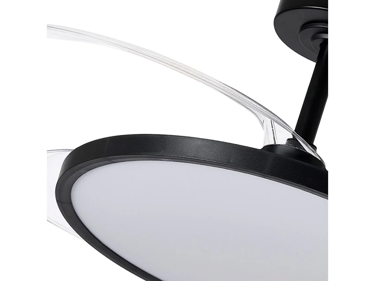 Ventilador de techo Slim Bel Air DC 32W 4 aspas retráctiles negro Ø106x35 cm