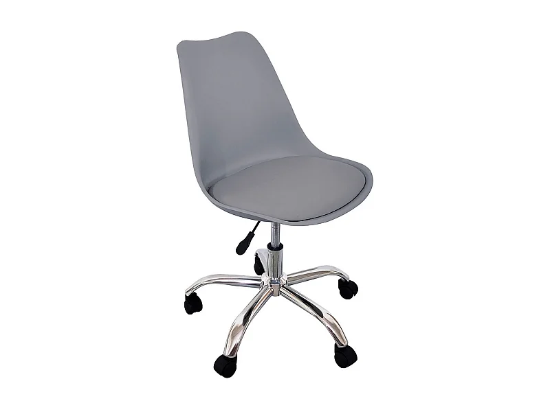 Silla de escritorio Enjoy 5 ruedas gris 79/86,5x48x54 cm Adec