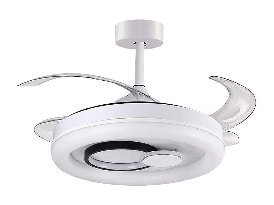 Ventilador de techo Hersa Bel Air 116W 4 aspas retráctiles mando a distancia blanco Ø108 cm