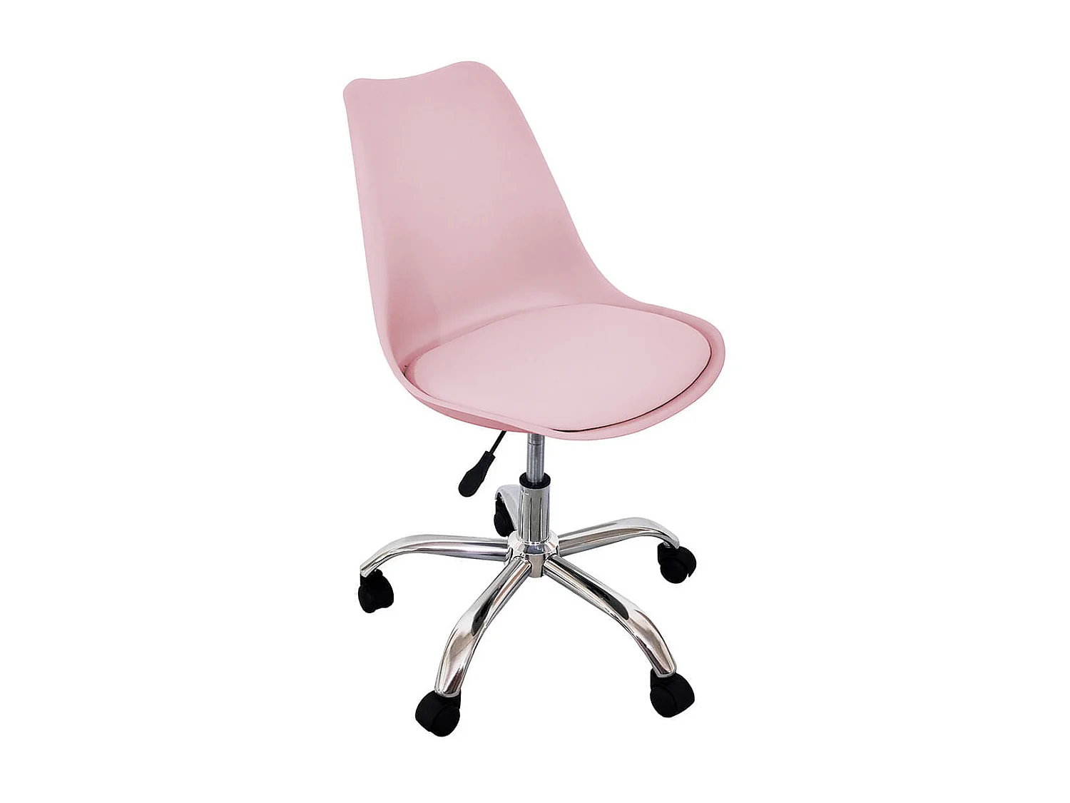 Silla de escritorio Enjoy 5 ruedas rosa 79-86,5x48x54 cm Adec