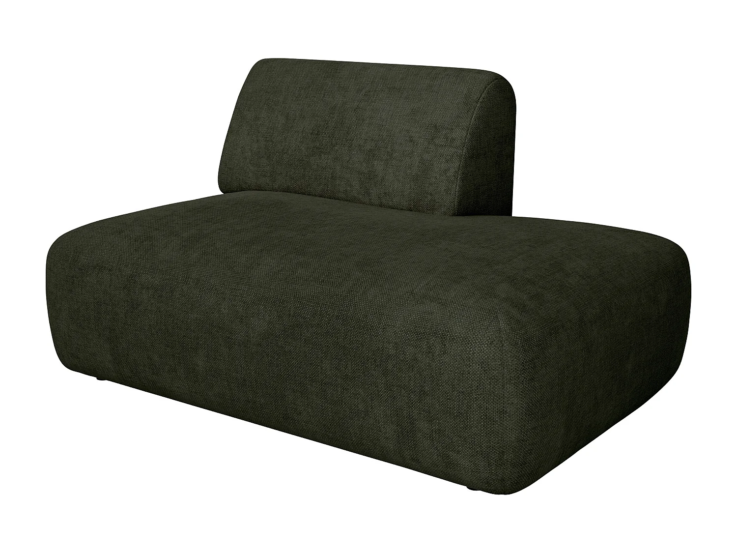 Module méridienne droite en tissu vert POGNI de Maison Céphy
