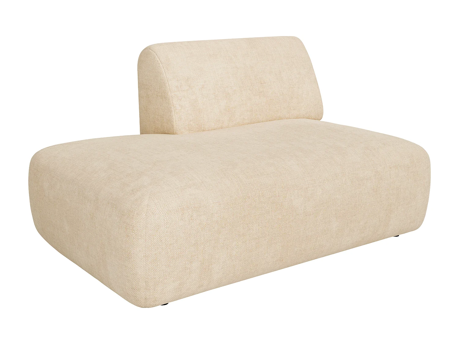 Module méridienne gauche en tissu beige POGNI de Maison Céphy