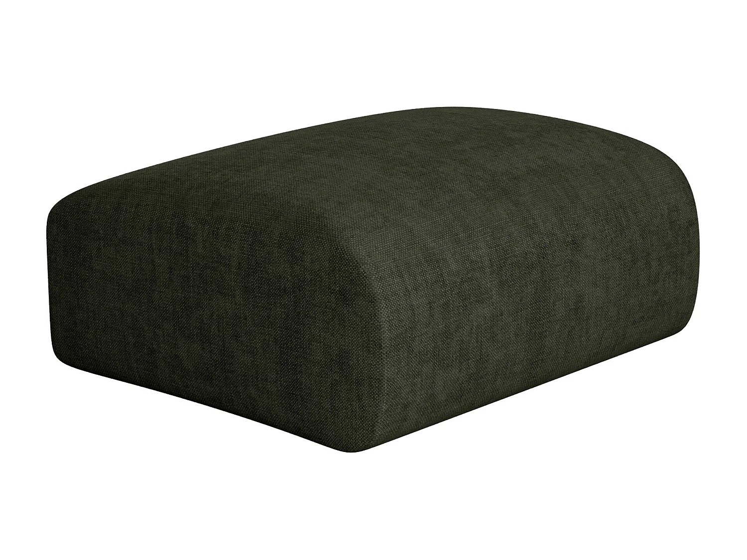 Pouf en tissu vert POGNI de Maison Céphy