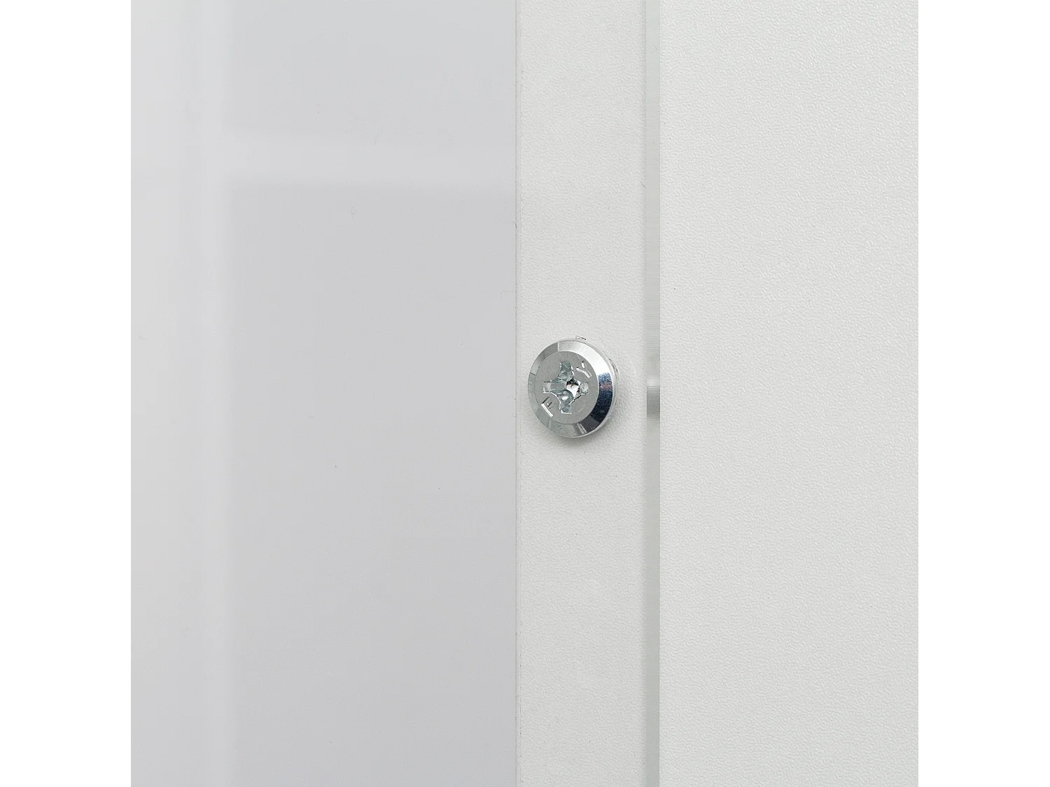 Vitrine 59.5x35x182 cm LED 2 portes 2 tiroirs et étagères en verre - meuble de rangement - bois - blanc