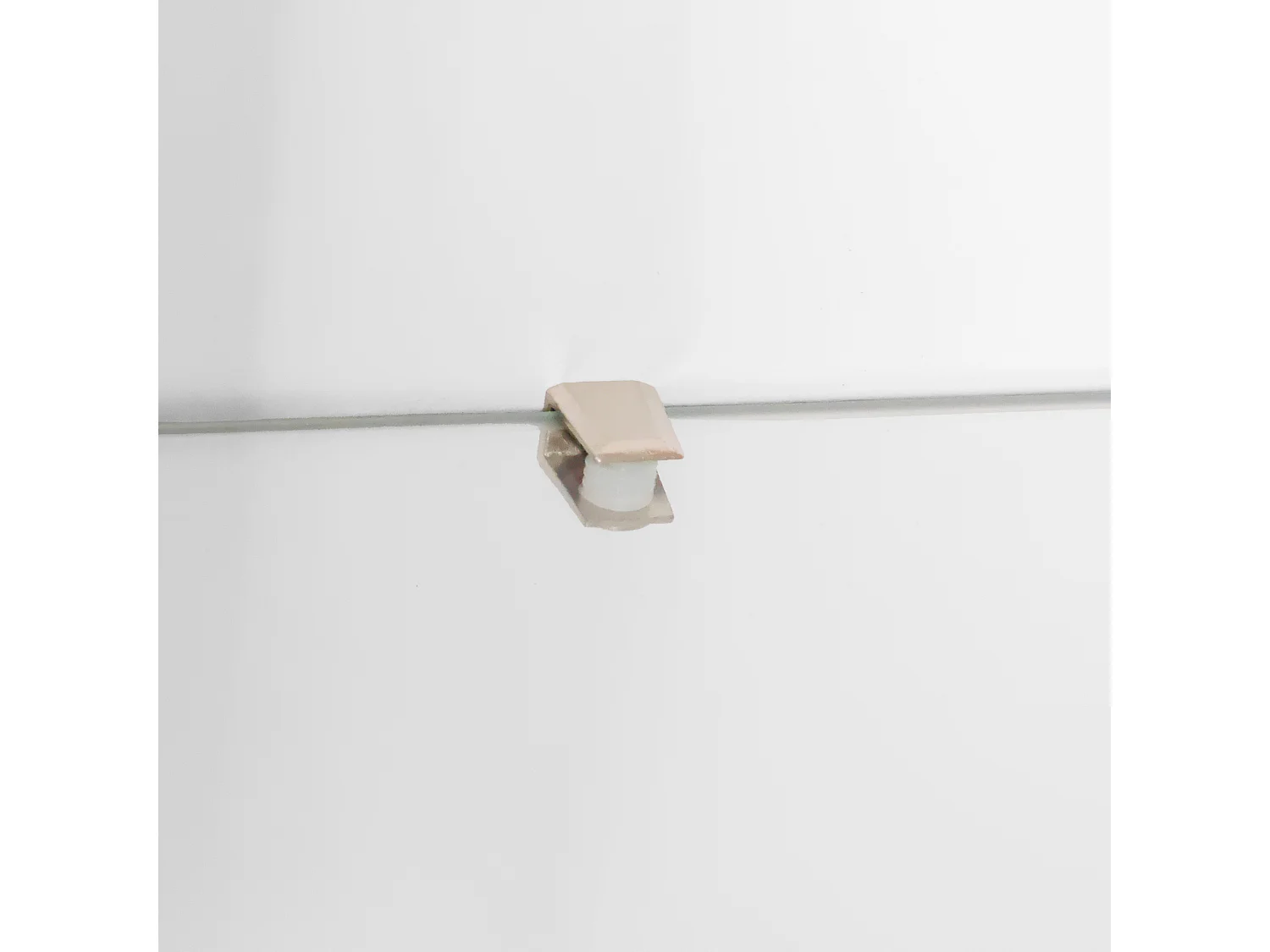 Vitrine 55x38x166 cm LED 1 porte et 3 étagères en verre - meuble de rangement - bois - blanc
