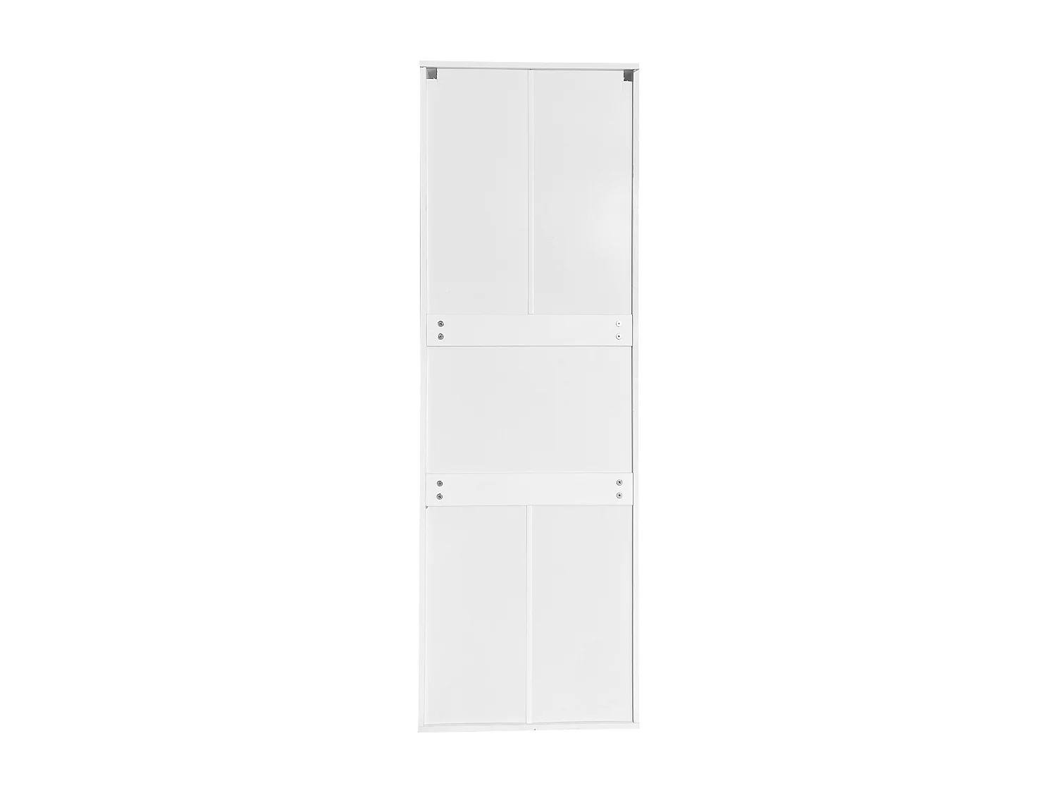 Vitrine 55x38x166 cm LED 1 porte et 3 étagères en verre - meuble de rangement - bois - blanc