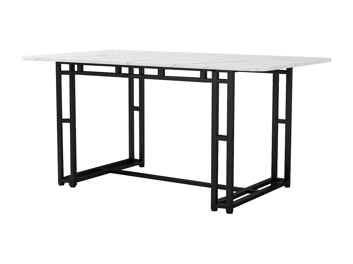 Ensemble de salle à manger, table avec 4 chaises, style moderne, montage facile, MDF et velours vert foncé