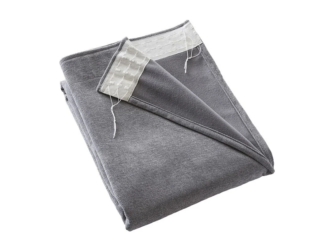 Rideau occultant phonique et thermique doublé polaire galon fronceur "Bjorn" 100% opaque Le fil d'Ariane