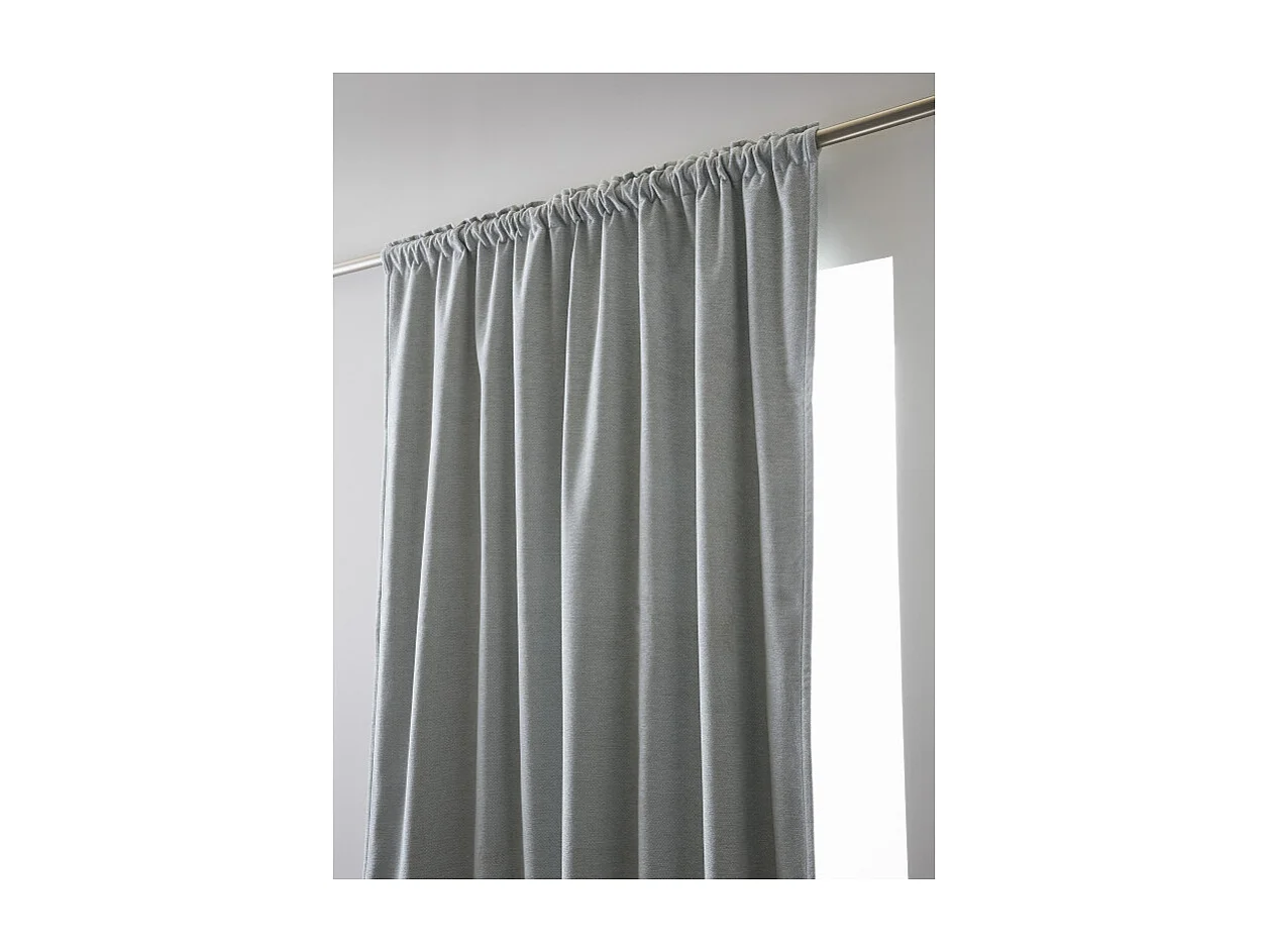 Rideau occultant phonique et thermique doublé polaire galon fronceur "Bjorn" 100% opaque Le fil d'Ariane