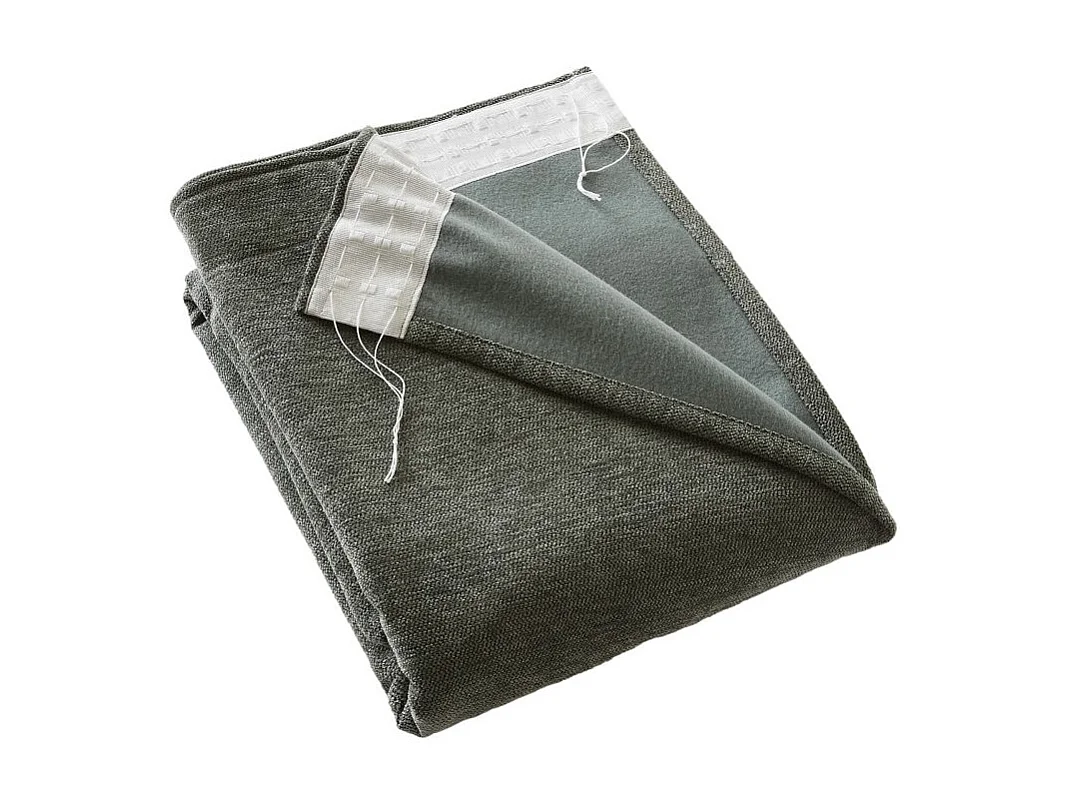 Rideau occultant phonique et thermique doublé polaire galon fronceur "Bjorn" 100% opaque Le fil d'Ariane