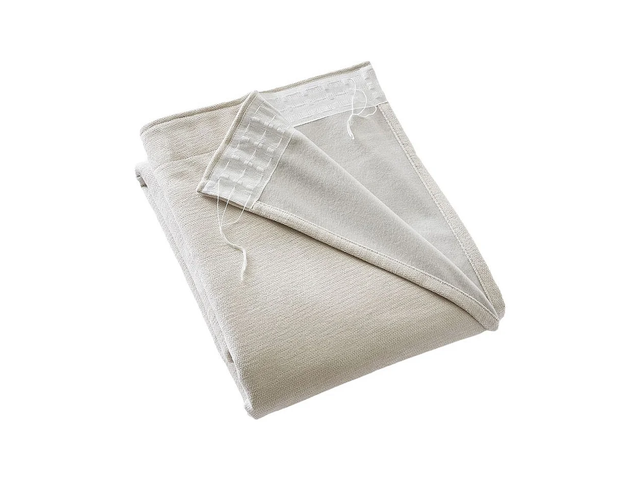 Rideau occultant phonique et thermique doublé polaire galon fronceur "Bjorn" 100% opaque Le fil d'Ariane