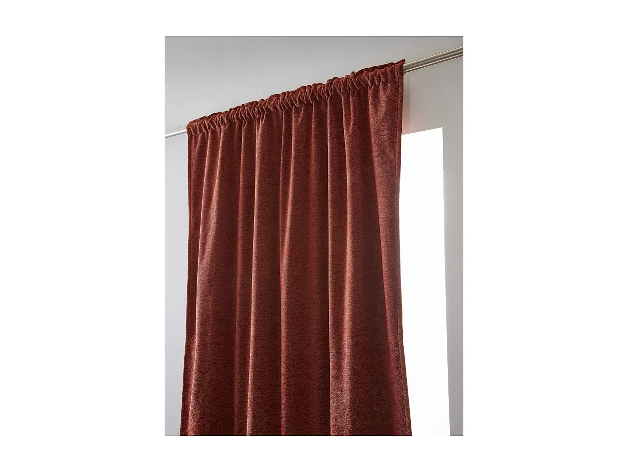 Rideau occultant phonique et thermique doublé polaire galon fronceur "Bjorn" 100% opaque Le fil d'Ariane