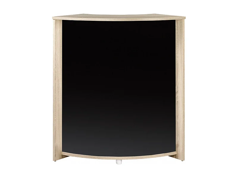 Meuble-Comptoir Bar Chêne 3 Niches 96,7 x 104,8 x 44,9 cm - Coloris: Noir