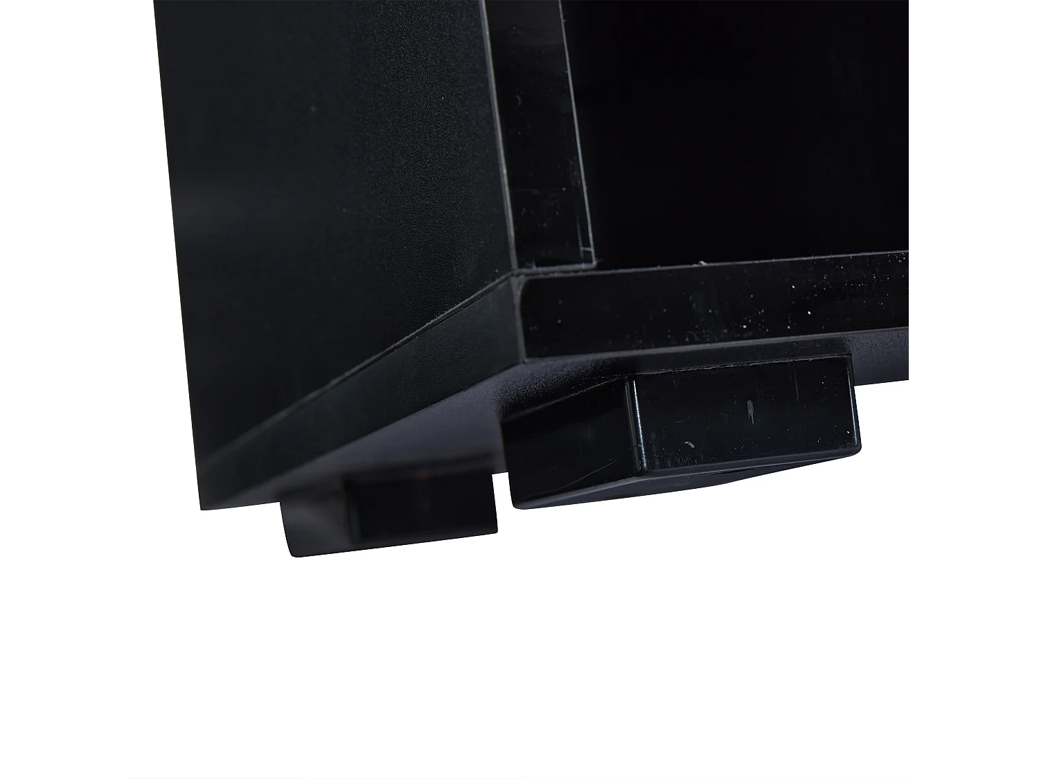 Buffet 140x40x72 cm LED bois 6 tiroirs meuble de rangement en bois - plateau en verre - noir