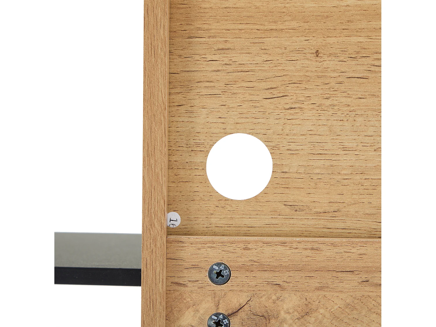 Buffet 140x44x94 cm LED 3 portes et verre décoratif - meuble de rangement en bois - marron