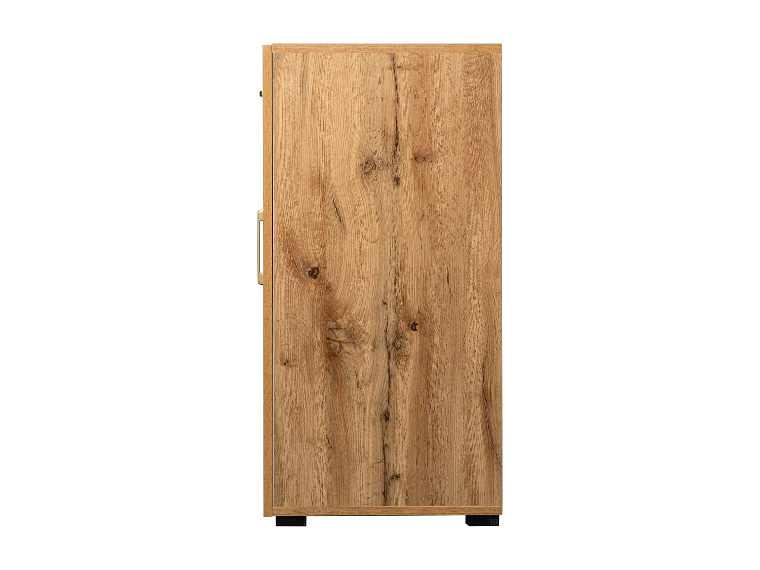 Buffet 208x39.5x80 cm, 4 portes et 2 tiroirs, grand rangement, panneaux de particules et PVC, marron