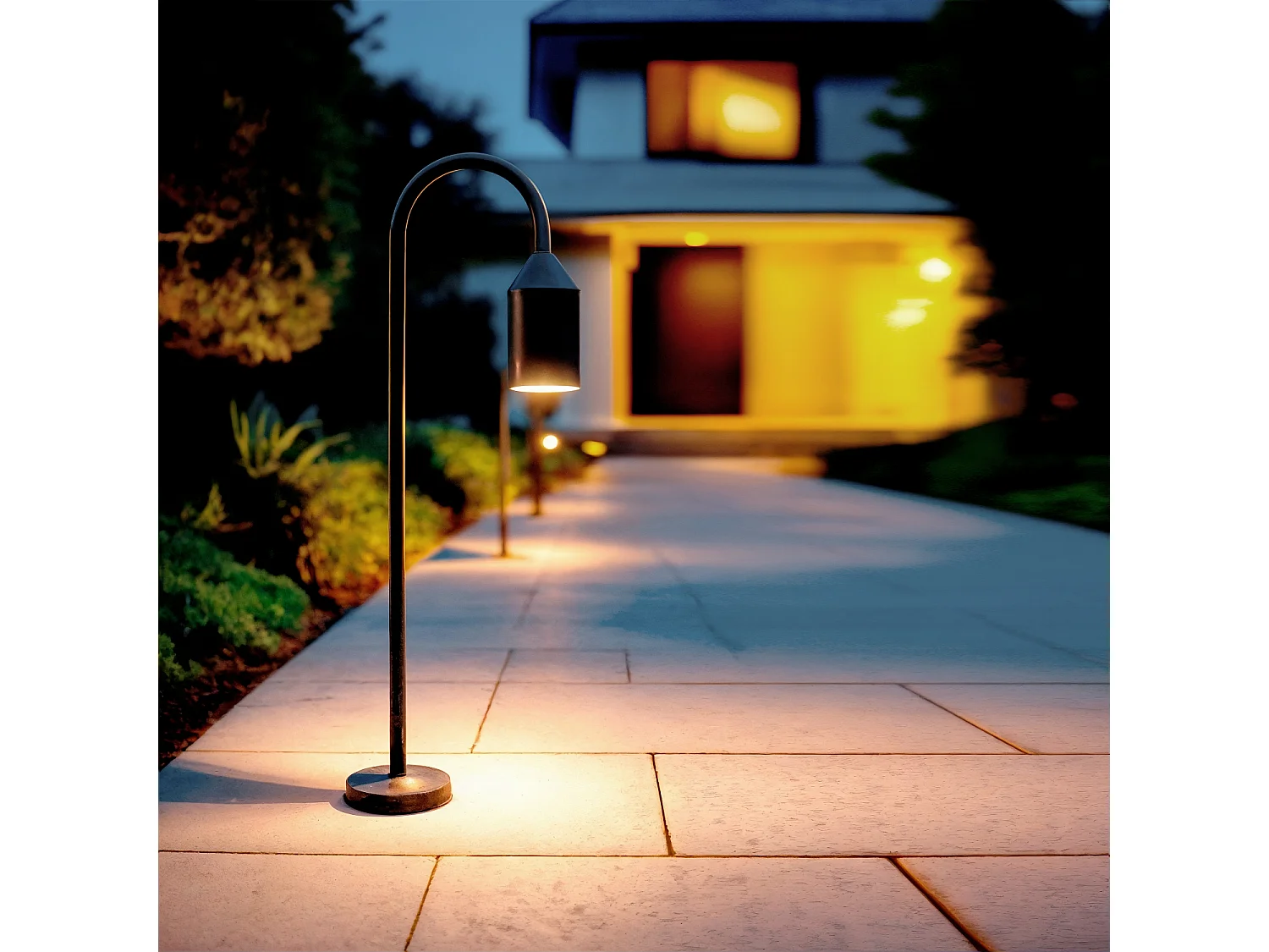 Lampioncino per Esterni Alluminio 60cm Boukali Nero