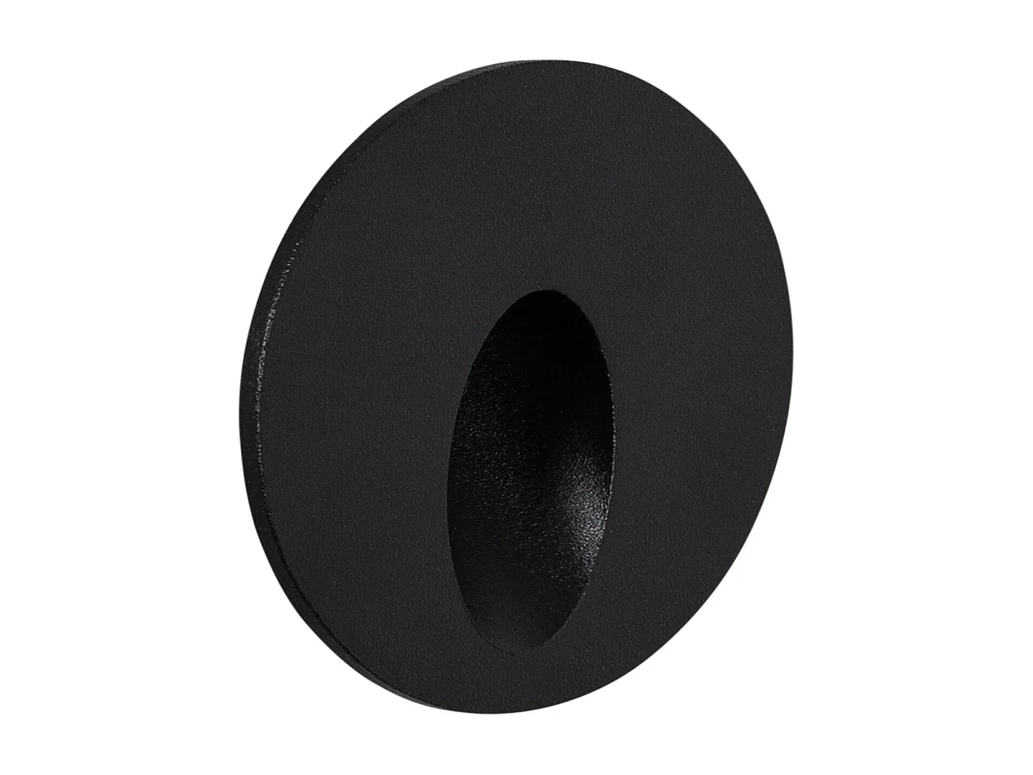 Balise Extérieure Murale LED Encastrable 3W Ronde en Aluminium Boiler Noire 4000K Blanc neutre