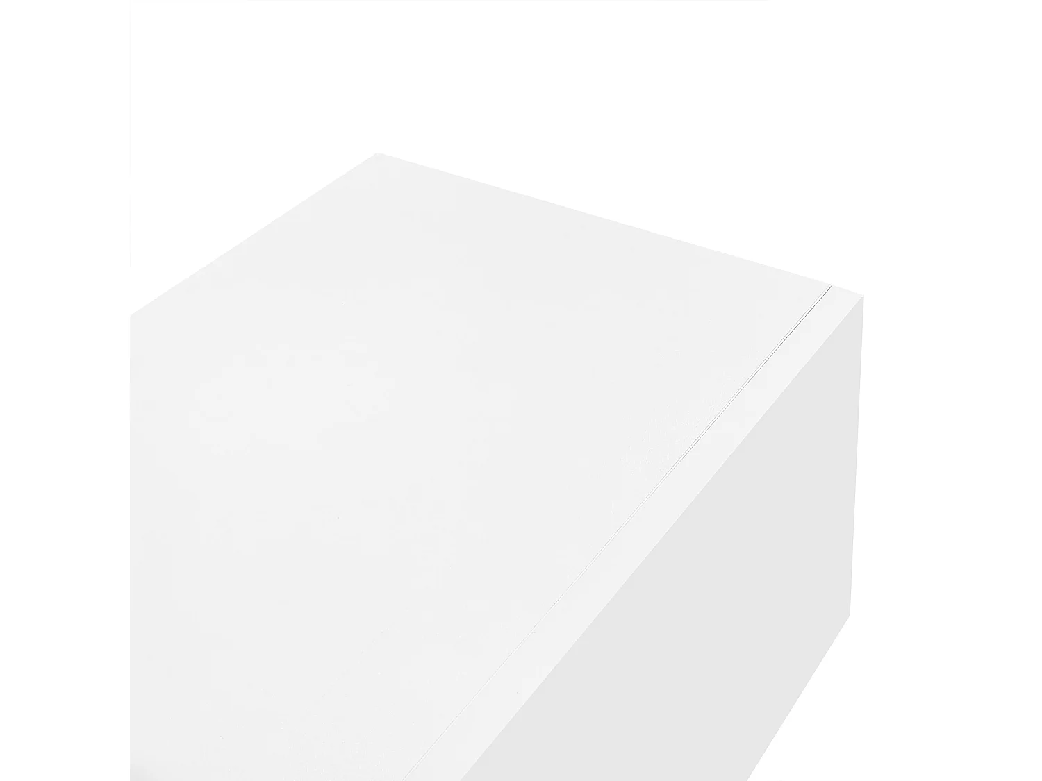 Meuble TV 160x31x22 cm suspendu LED salon avec 2 portes et rangement ouvert en bois - blanc