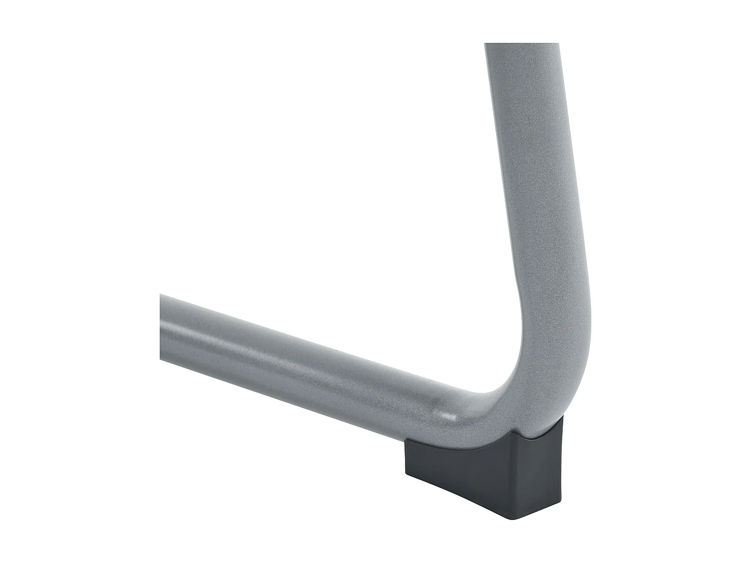 Lot de 2 chaises à manger en similicuir avec accoudoirs et dossier - pieds en métal arqués - gris