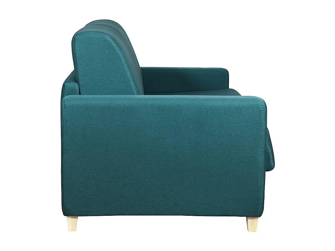 Sofá cama nórdico azul petróleo con colchón de 18 cm GRAHAM
