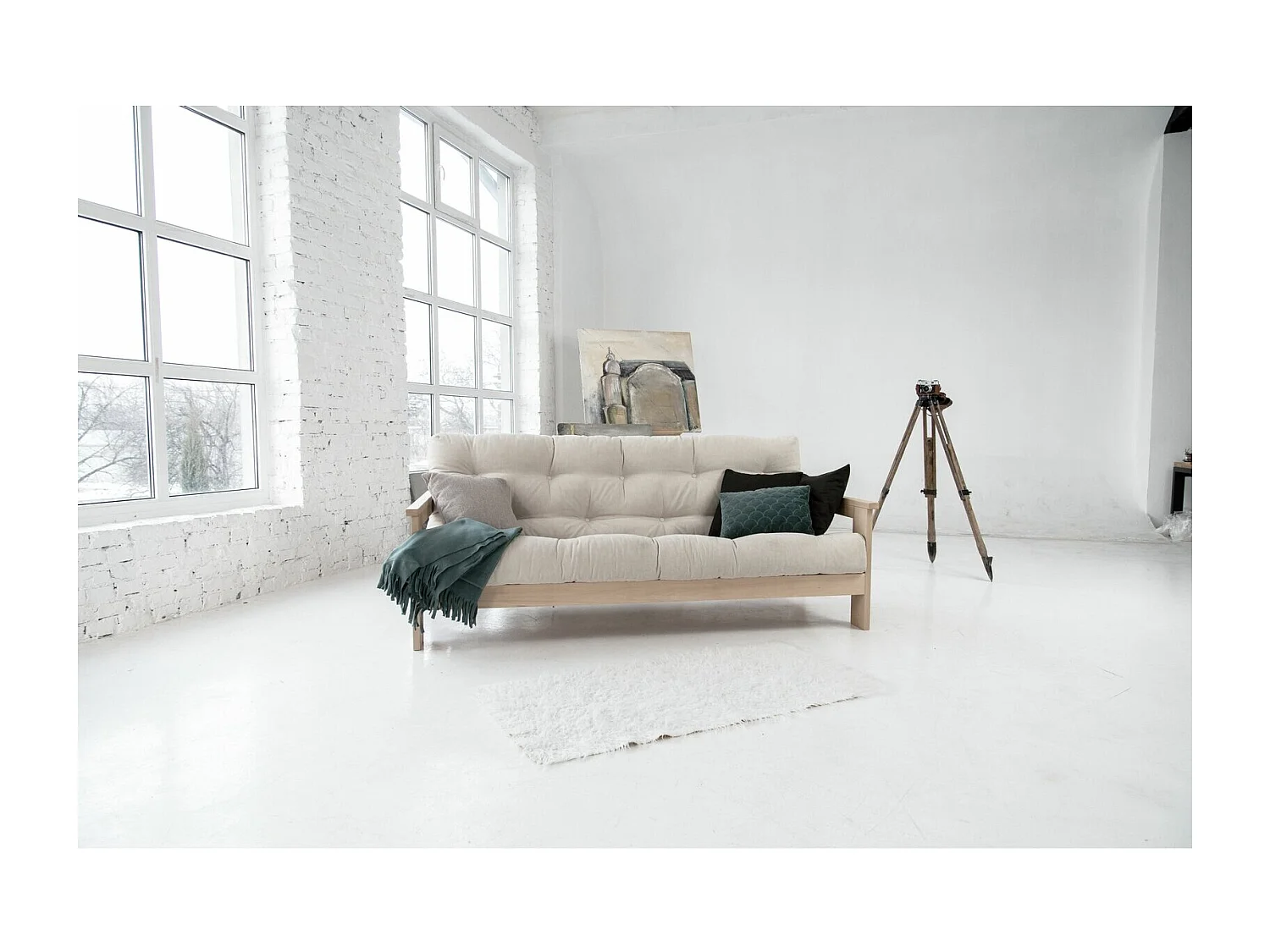 Canapé lit mexico Beige