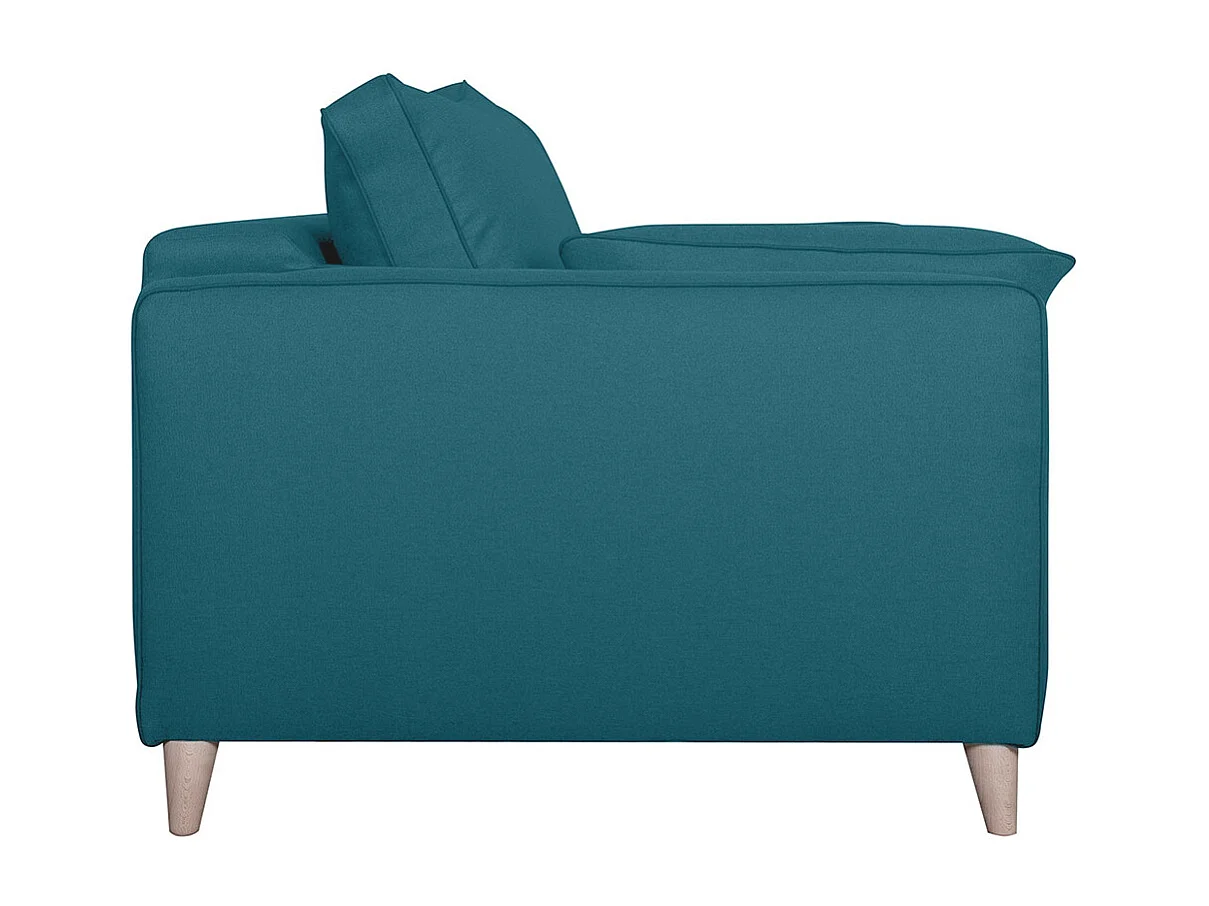 Sofá convertible nórdico 3 plazas azul petróleo PAPEL