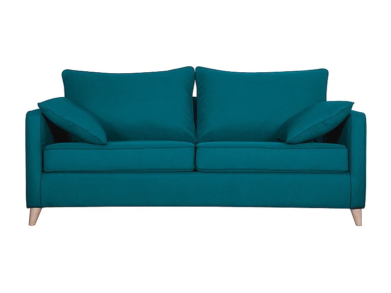 Divano letto scandinavo 3 posti foglia di tè PAPEL