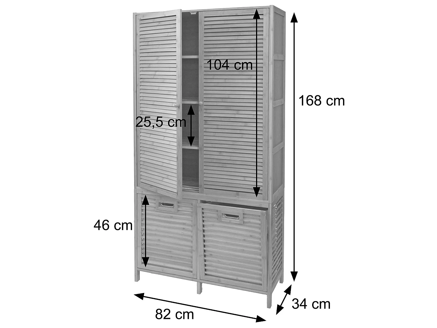 Armoire de salle de bains MCW-N83