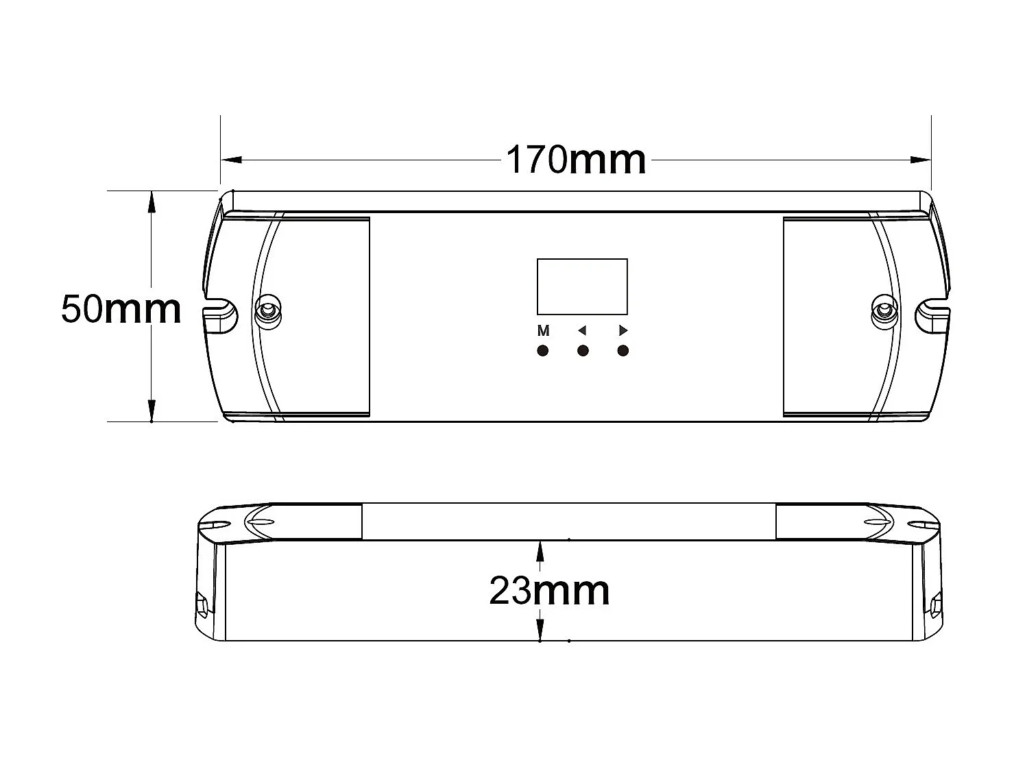 Contrôleur Variateur Ruban LED RGB/RGBW Digital SPI SKYDANCE SC-L Compatible avec Bouton Poussoir et Télécommande RF RGBIC/RGBWIC