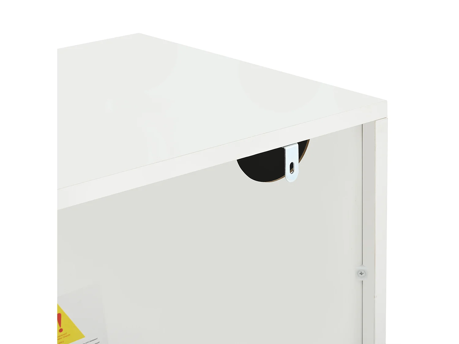 Meuble tv 180x40x45cm LED avec 2 portes et 2 tiroirs de rangement - table tv moderne en bois - blanc