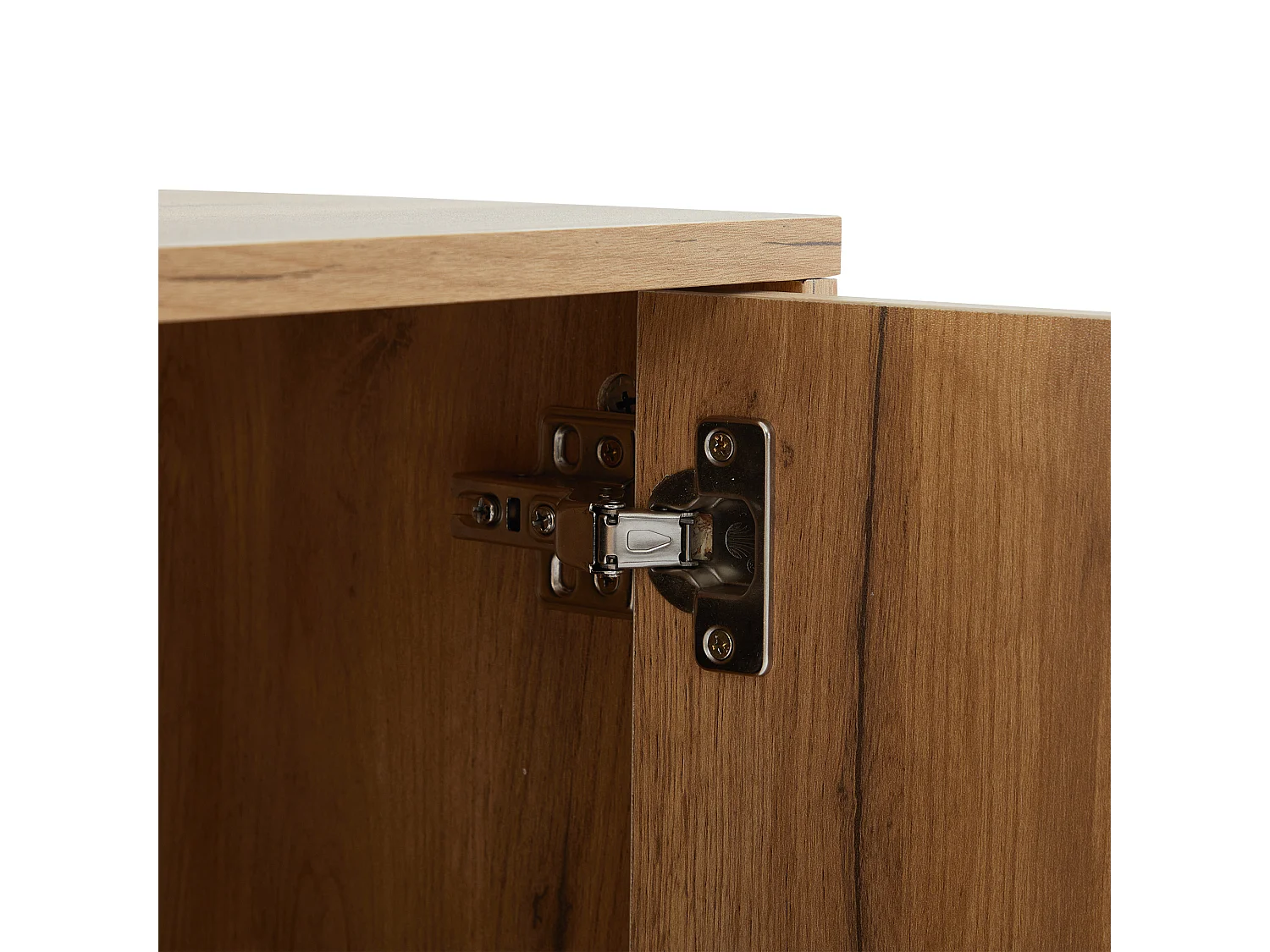 Meuble TV 180x40x50 cm avec 3 portes meuble de rangement en bois - marron