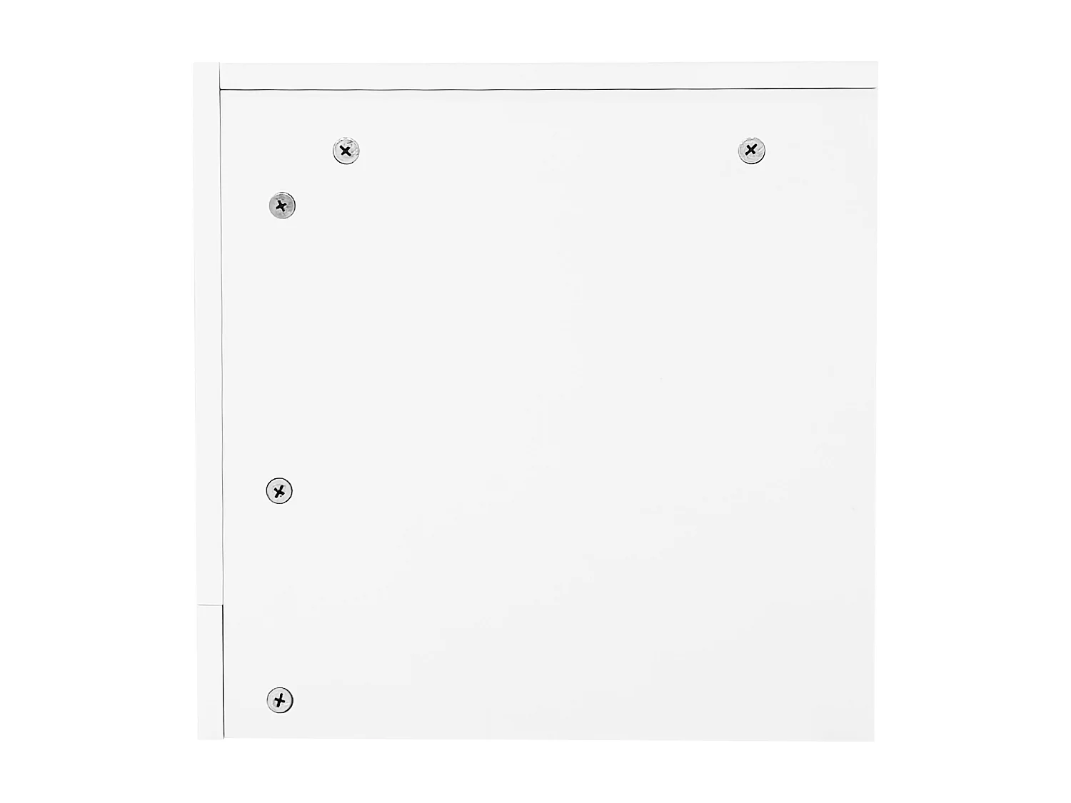 Meuble TV 181x38x38 cm LED bois 2 portes abattantes meuble de rangement ouvert - étagères en verre - blanc