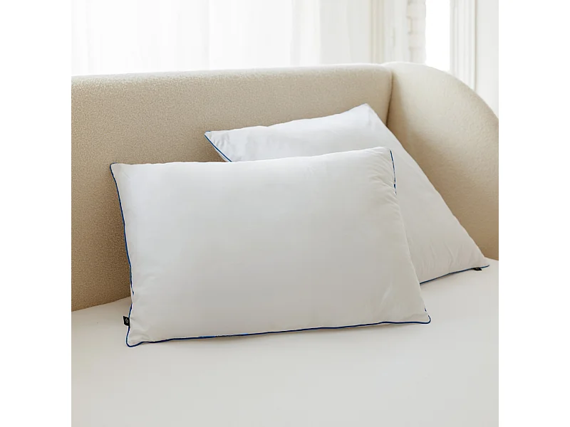 Oreiller moelleux coton et polyester 50x70 épais 5cm