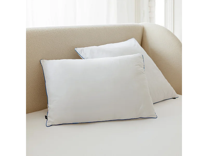 Oreiller moelleux coton et polyester 50x70 épais 5cm