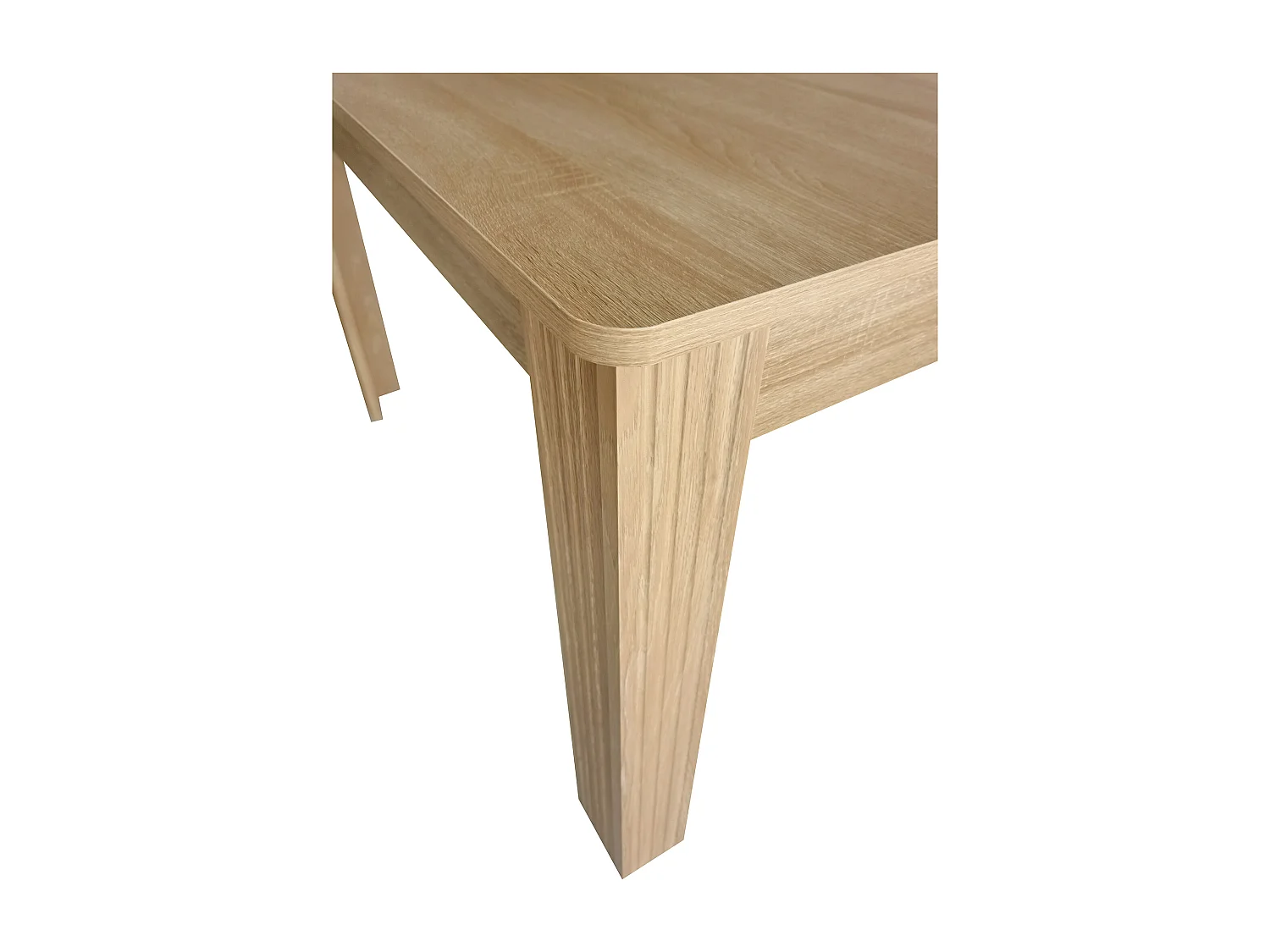 Table à manger 116x65x75 cm pour 4-6 personnes - pieds en bois - marron