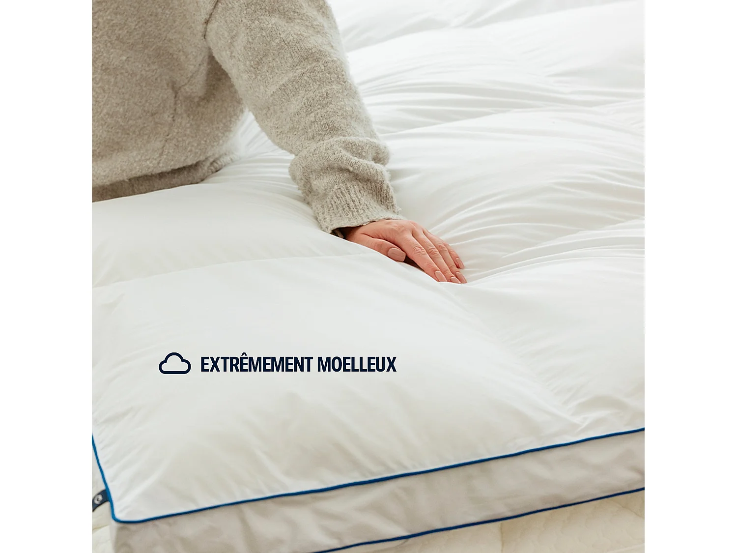 Matelas mémoire de forme et surmatelas 90x190 épais 26cm