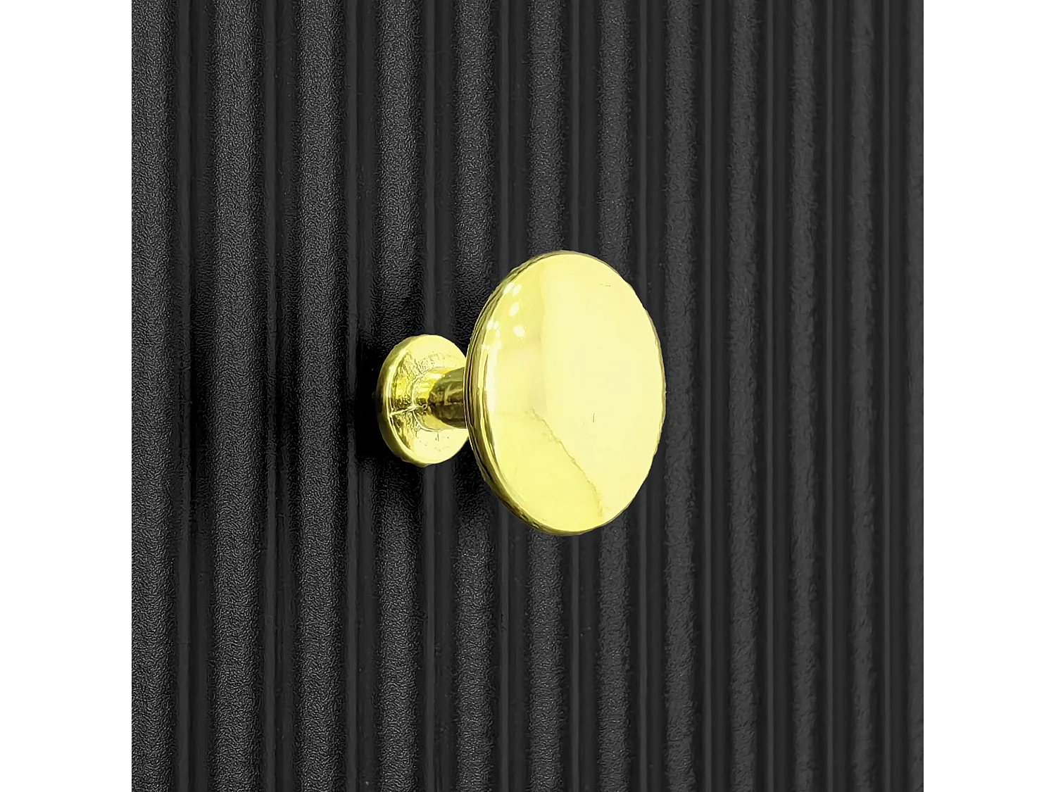 Buffet 79x39.5x80.5 cm 5 tiroirs - meuble de rangement - noir