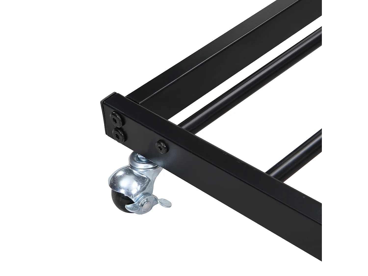 Lit superposé 90x200cm avec lit escamotable et barrières de sécurité en noir pour enfants et adolescents