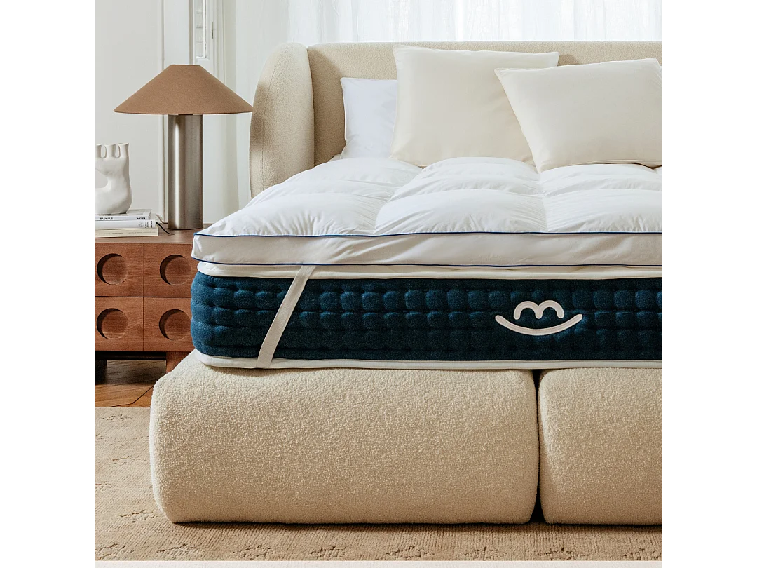 Surmatelas mousse ultra moelleuse 90x190 épais 5cm