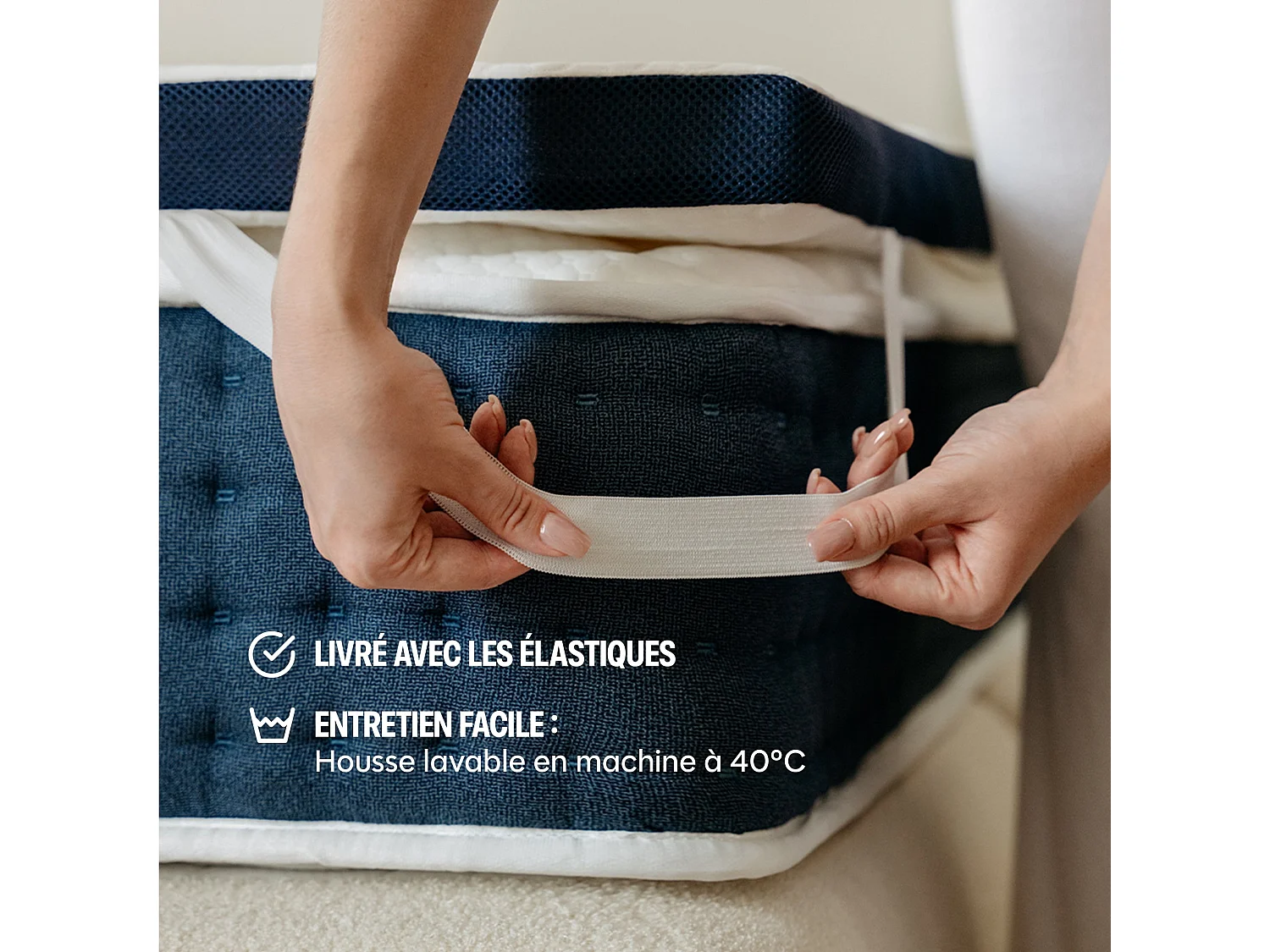 Surmatelas mémoire de forme 180x200 épais 5cm