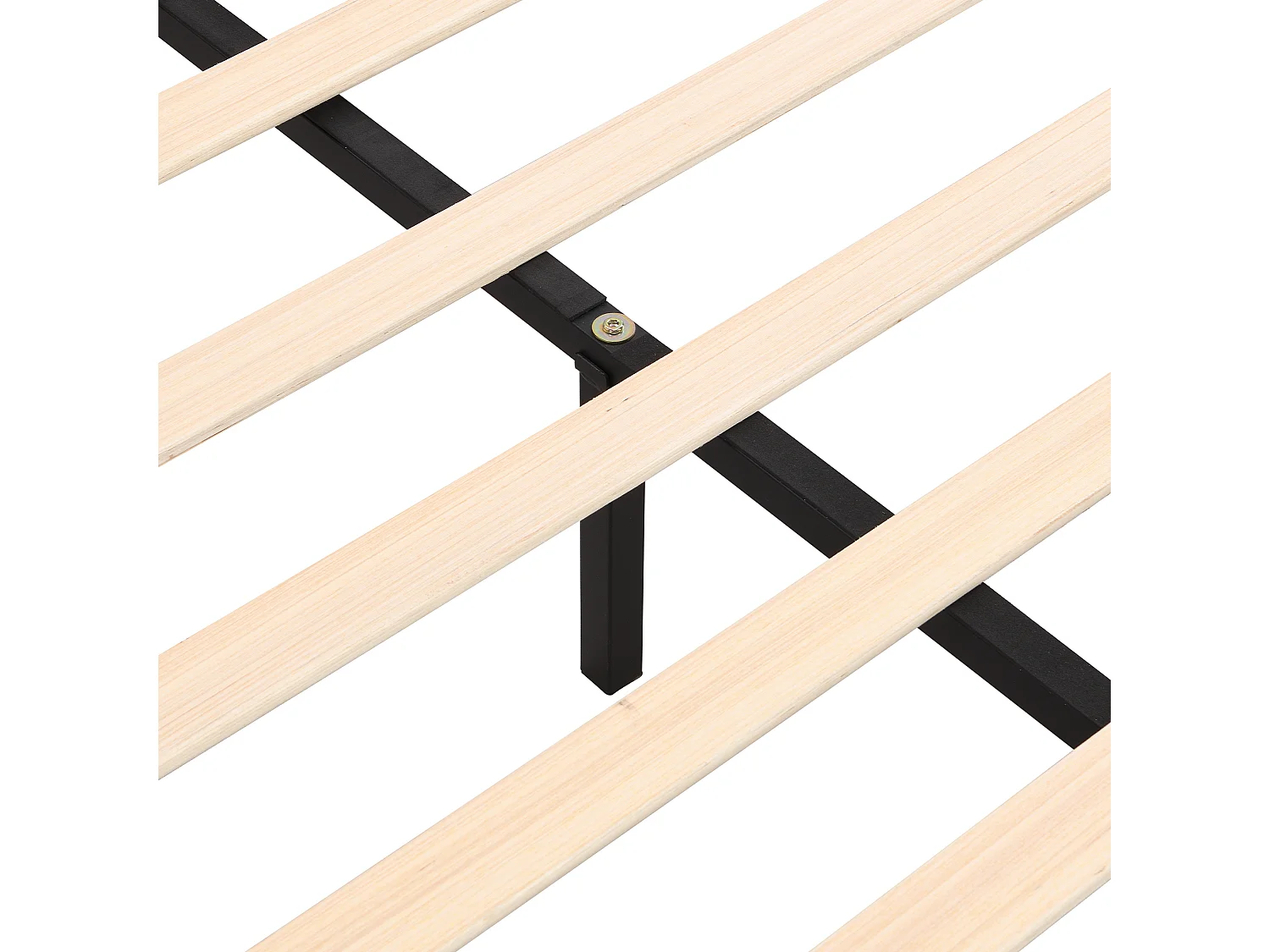 Lit double 180x200cm avec sommier - LED tête de lit capitonnée et 2 tiroirs - lin gris (sans matelas)