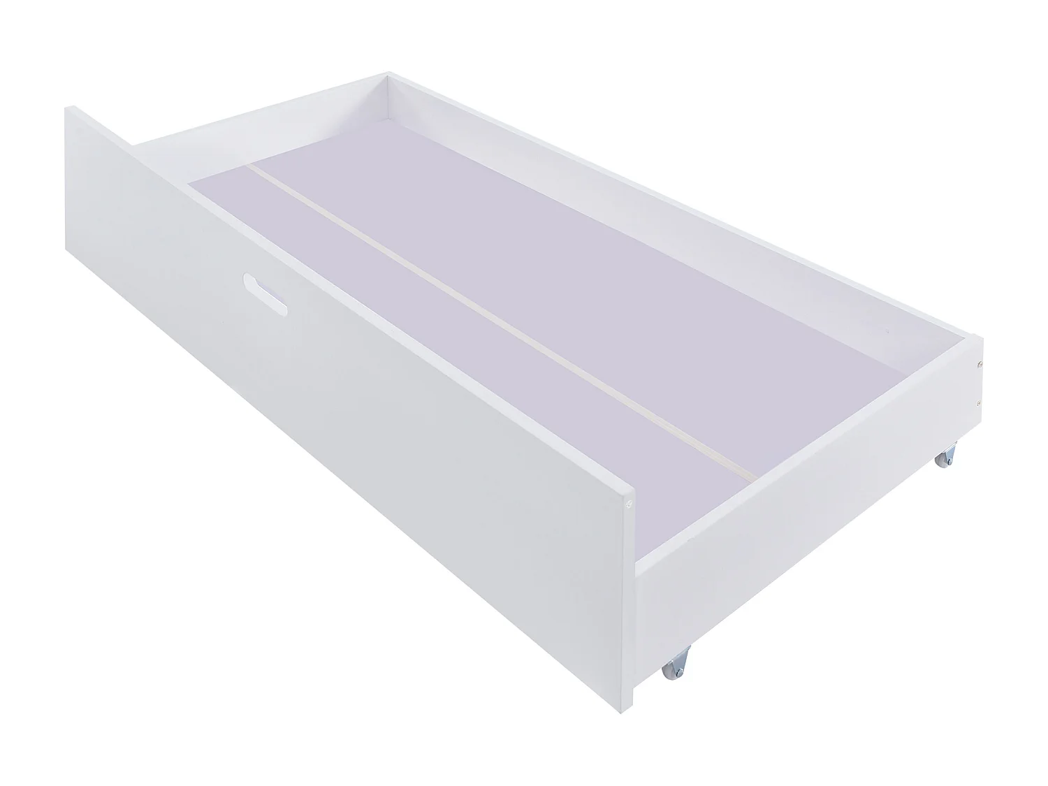 Lit enfant 90x200cm avec échelle et tiroirs Dispositif antichute Matériau MDF en blanc pour enfants et adolescents