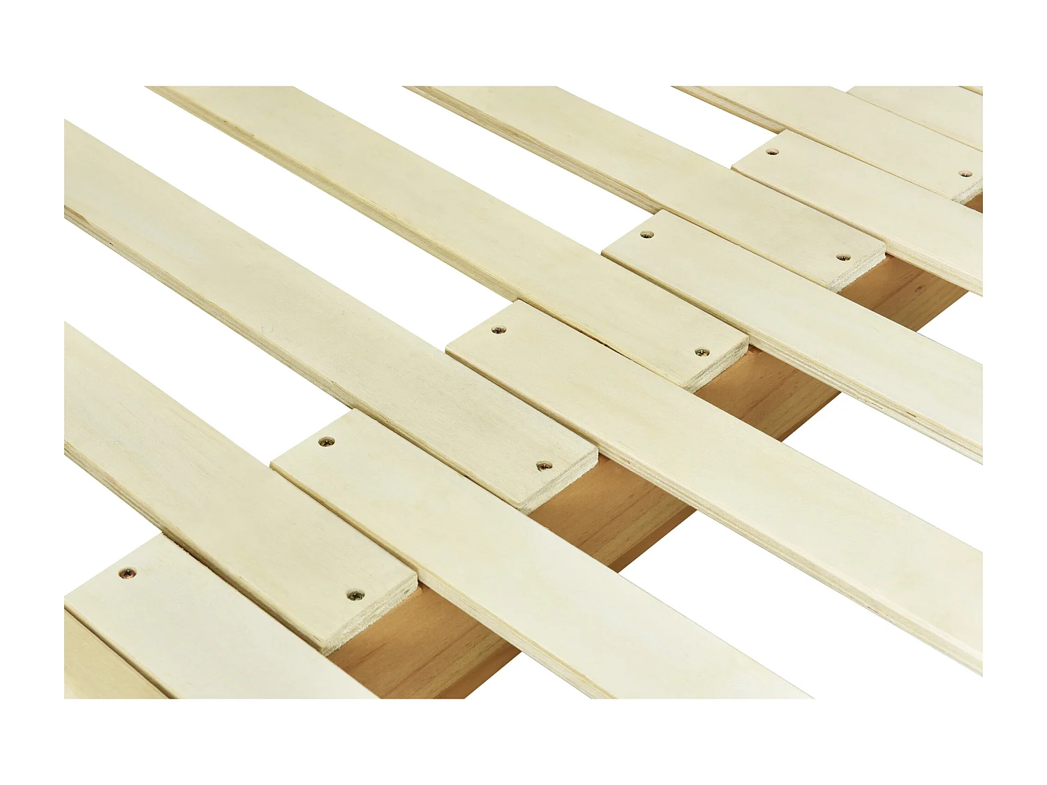 Lit enfant 140x200cm meuble maison style chaleureux gain de place bois chambre enfant Blanc et couleur naturelle (Sans matelas)