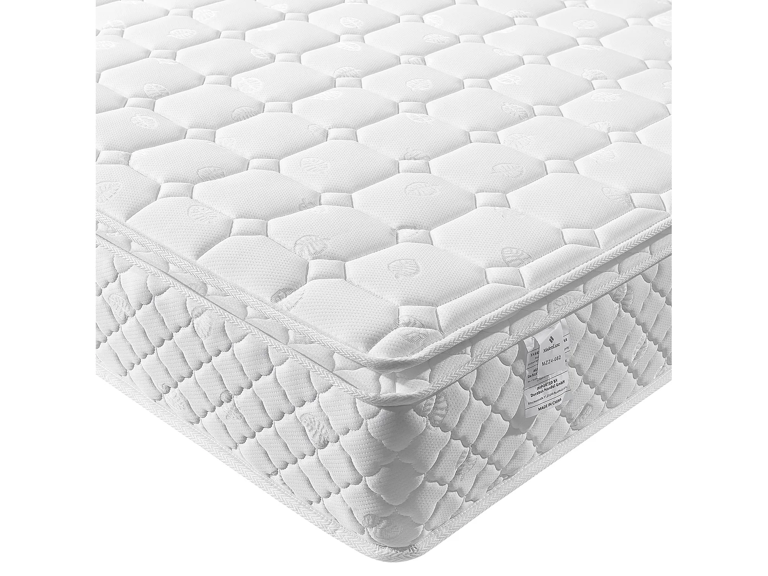 Lit double 160x200 cm avec chargement sans fil, 4 tiroirs, ports USB Type C, velours beige (Avec matelas)